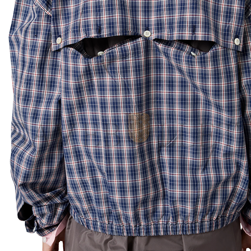 M1v M1v checked fabric blouson jacket ml1263