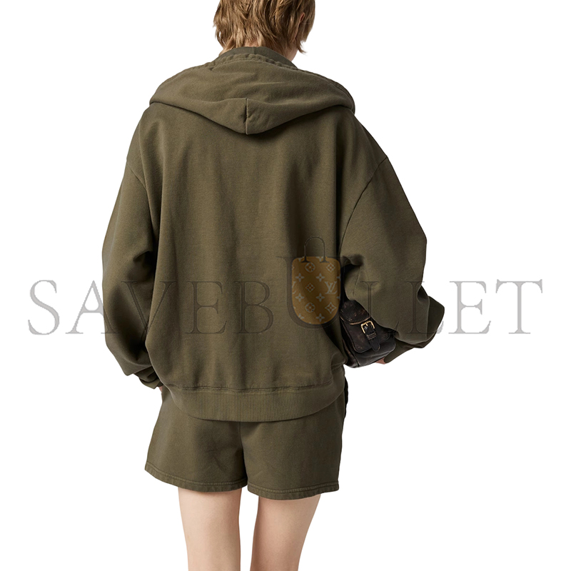 M1v M1v garment-dyed hoodie jacket mjla45