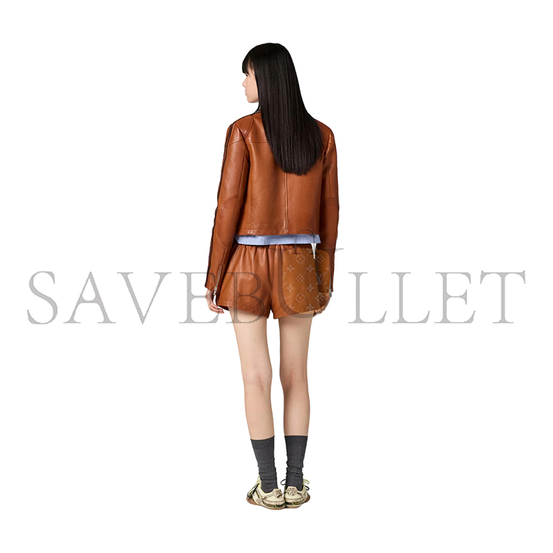 M1v M1v nappa leather shorts mpp410