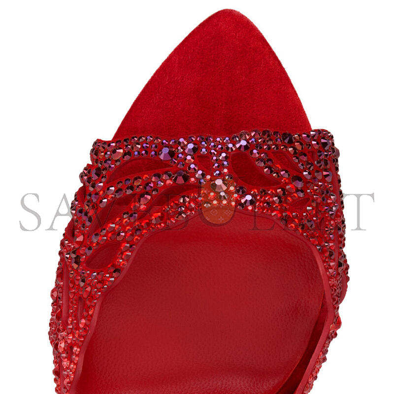 Chr1st1an louboutin lasera strass mule 100 mm mules 3250730r856