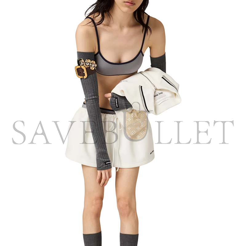 M1v M1v cotton-jersey mini skirt mg2489