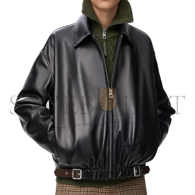 L0ew* belted jacket in nappa lambskin h526y34l93