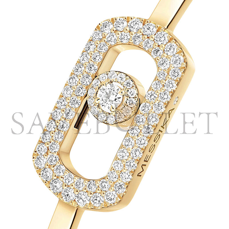 Mes1kaa so move pavÉ bangle yellow gold d1am0nd bracelet 13428-yg