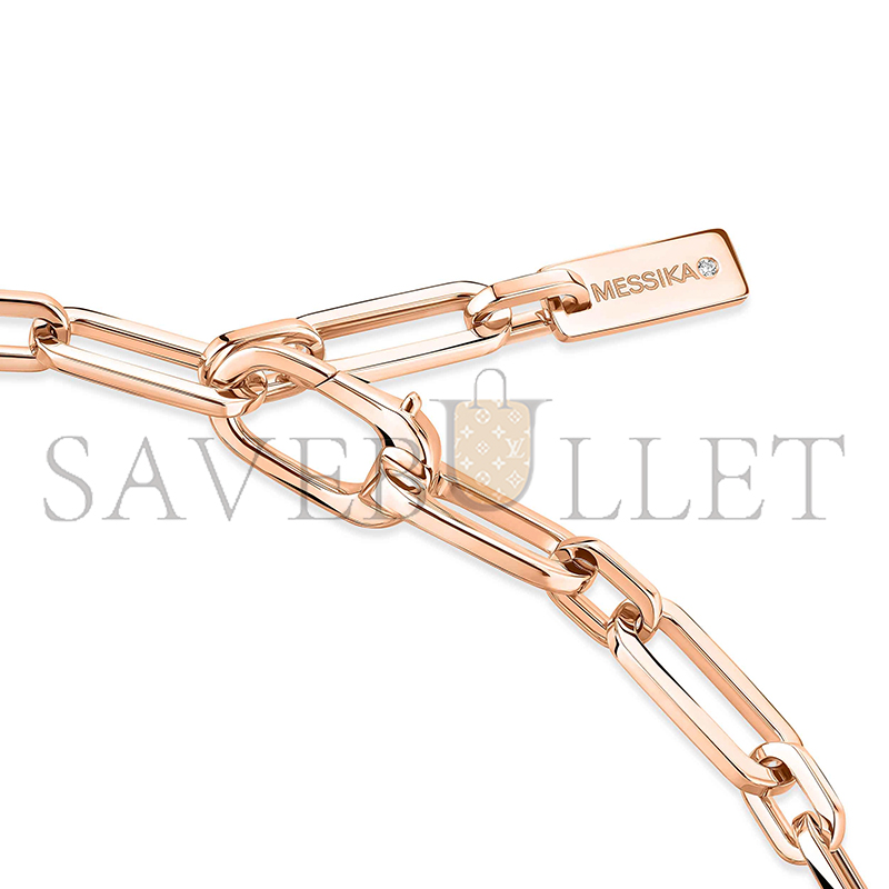 Mes1kaa move link bracelet pink gold d1am0nd bracelet 12187-pg