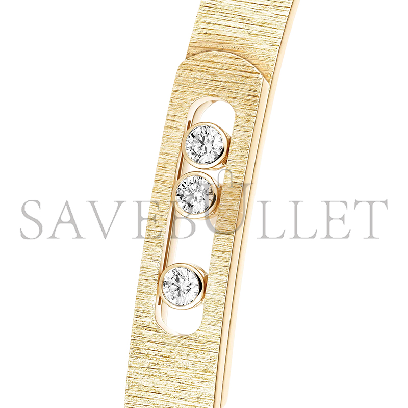 Mes1kaa move noa ciselÉ bangle yellow gold d1am0nd bracelet 14481-yg