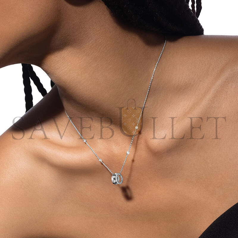 Mes1kaa move romane pendant necklace white gold d1am0nd necklace 07158-wg