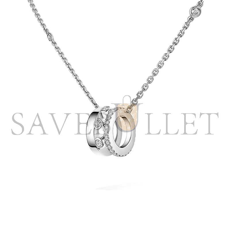 Mes1kaa move romane pendant necklace white gold d1am0nd necklace 07158-wg