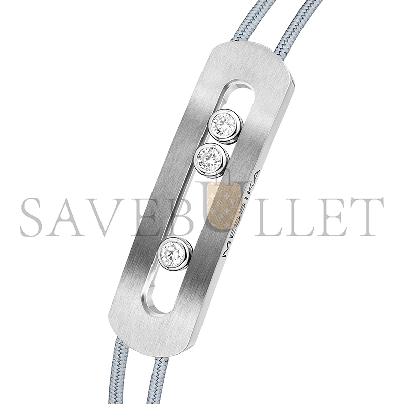 Mes1kaa move titanium cord bracelet natural titanium d1am0nd bracelet 10096-tn