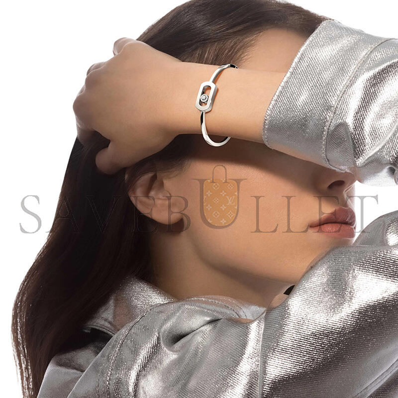 Mes1kaa so move bangle white gold d1am0nd bracelet 13757-wg