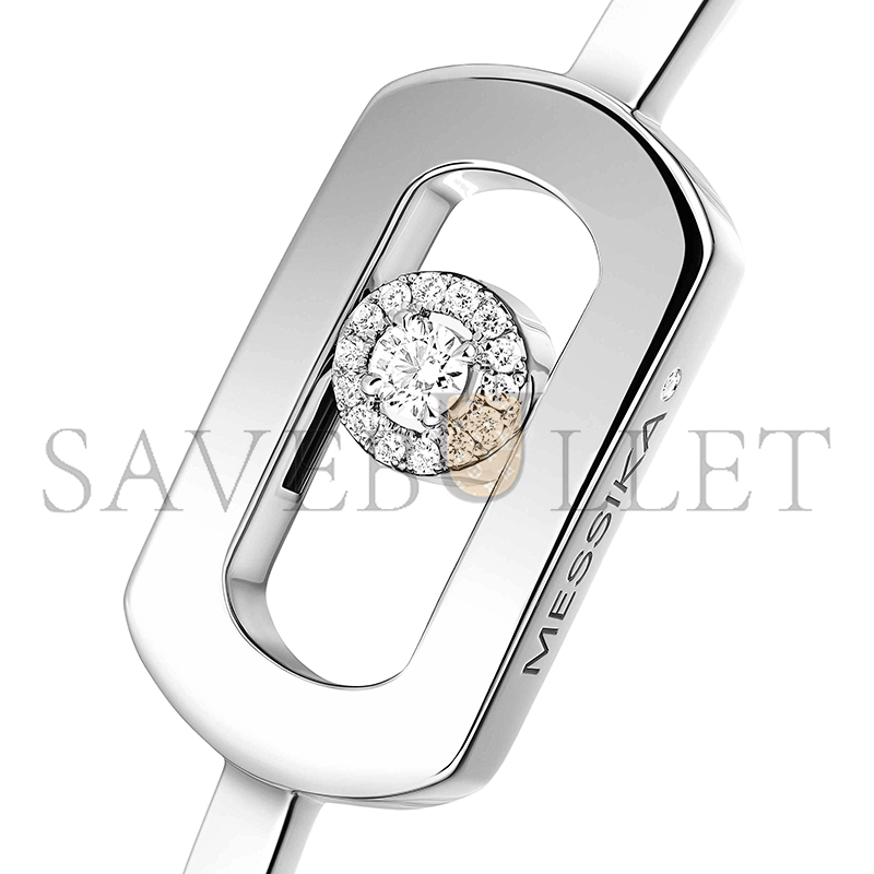 Mes1kaa so move bangle white gold d1am0nd bracelet 13757-wg
