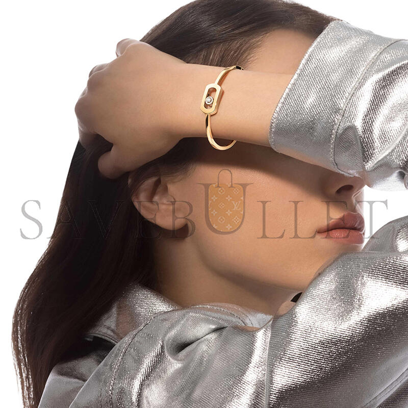 Mes1kaa so move bangle yellow gold d1am0nd bracelet 13757-yg