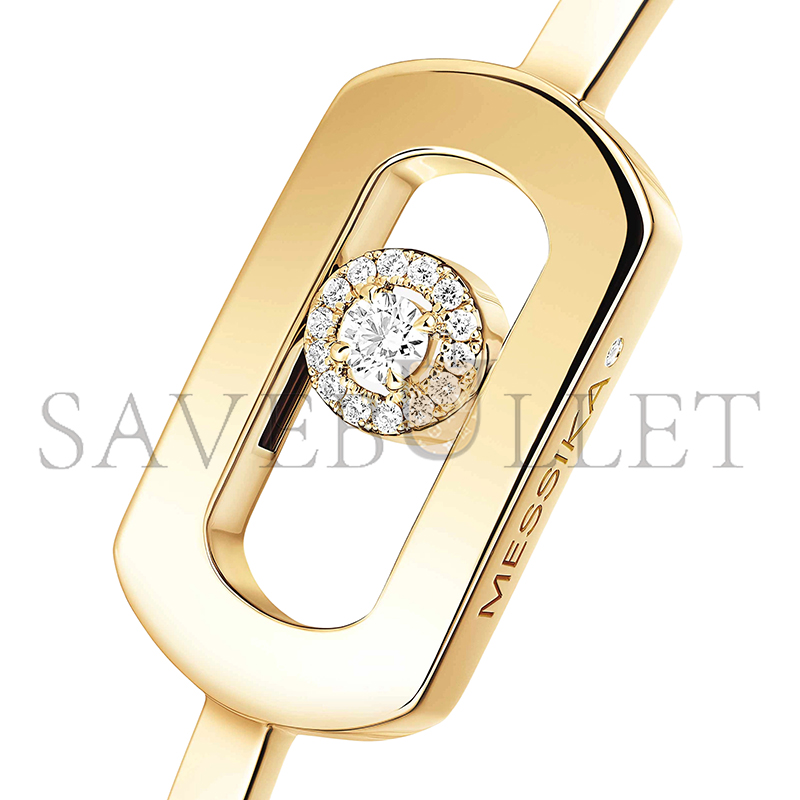Mes1kaa so move bangle yellow gold d1am0nd bracelet 13757-yg
