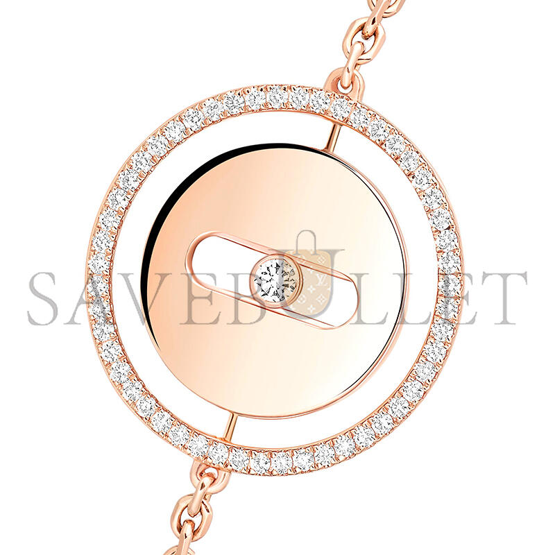Mes1kaa lucky move bracelet small pink gold d1am0nd bracelet 07540-pg