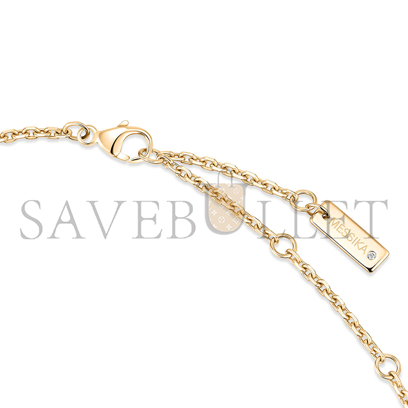 Mes1kaa move classique ciselÉ necklace yellow gold d1am0nd necklace 14667-yg