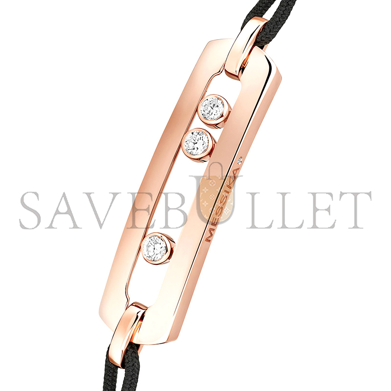Mes1kaa move cord bracelet large pink gold d1am0nd bracelet 05311-pg