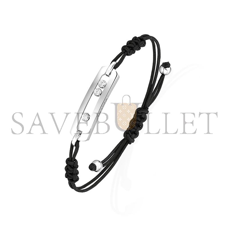 Mes1kaa move cord bracelet large white gold d1am0nd bracelet 05311-wg