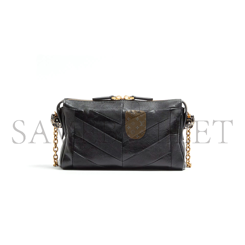 Va1e*ntin0 garavani panthea small shoulder bag in nappa leather with a chevron pattern 8w2b0s99uyf_0no (24*14*6cm)