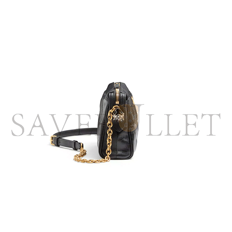 Va1e*ntin0 garavani panthea small shoulder bag in nappa leather with a chevron pattern 8w2b0s99uyf_0no (24*14*6cm)