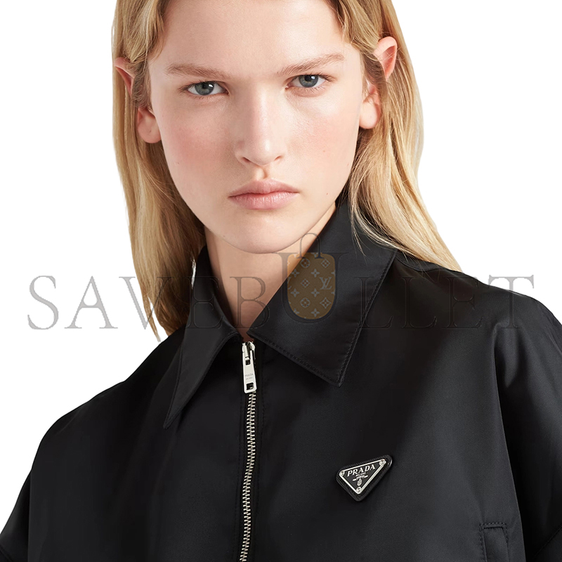 Pra*a re-nylon cropped blouson jacket 292101