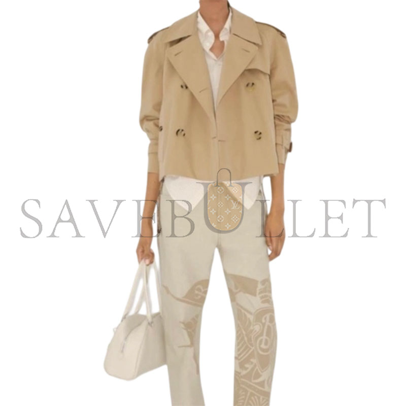 Bv*b*rry double breasted long-sleeved trench coat 81157921