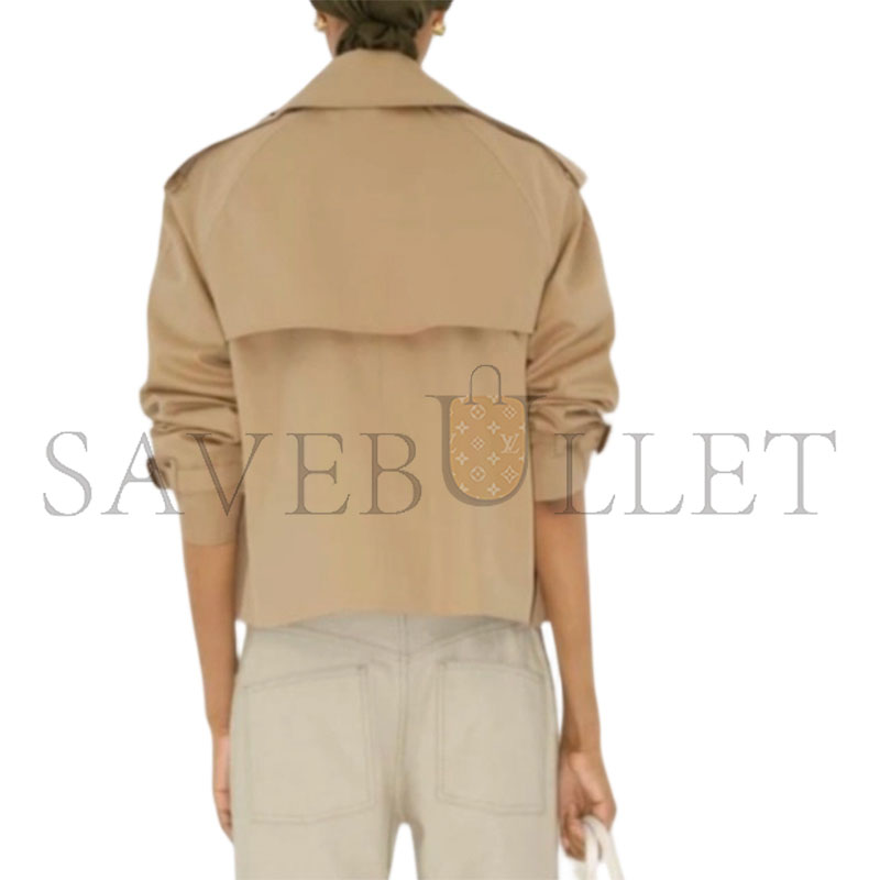 Bv*b*rry double breasted long-sleeved trench coat 81157921