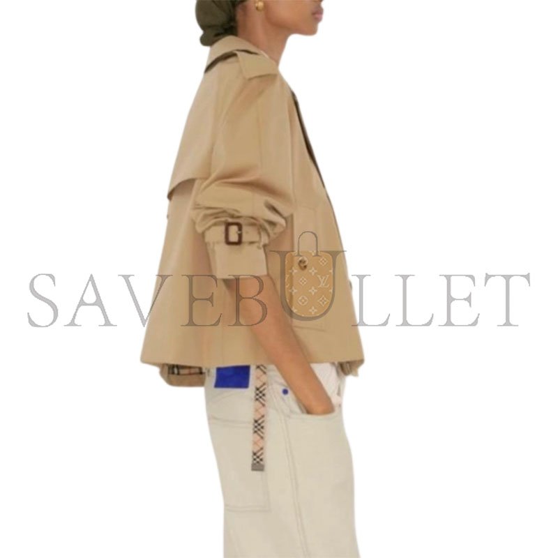 Bv*b*rry double breasted long-sleeved trench coat 81157921