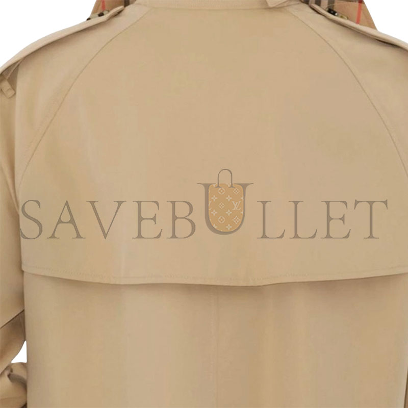 Bv*b*rry double breasted long-sleeved trench coat 81157921