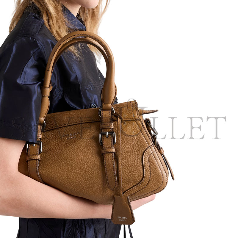 Pra*a large leather tote bag 1bg604 (35*22*11cm)
