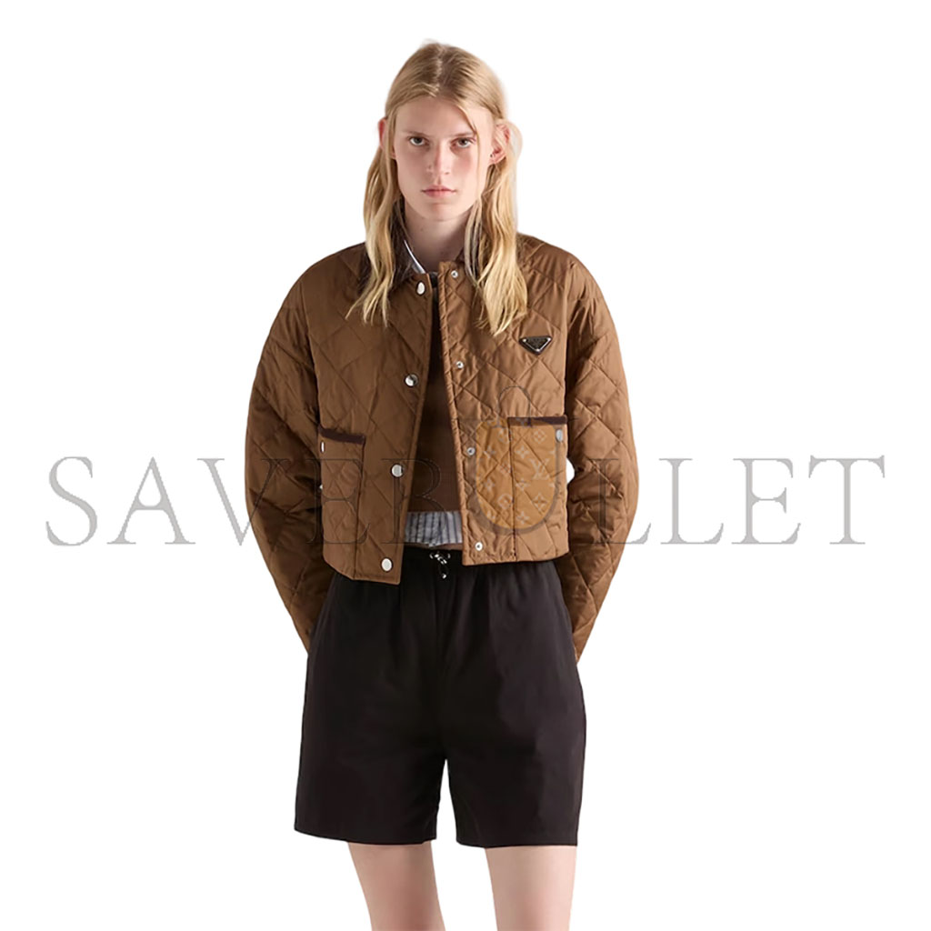 Pra*a light re-nylon cropped jacket 29x166