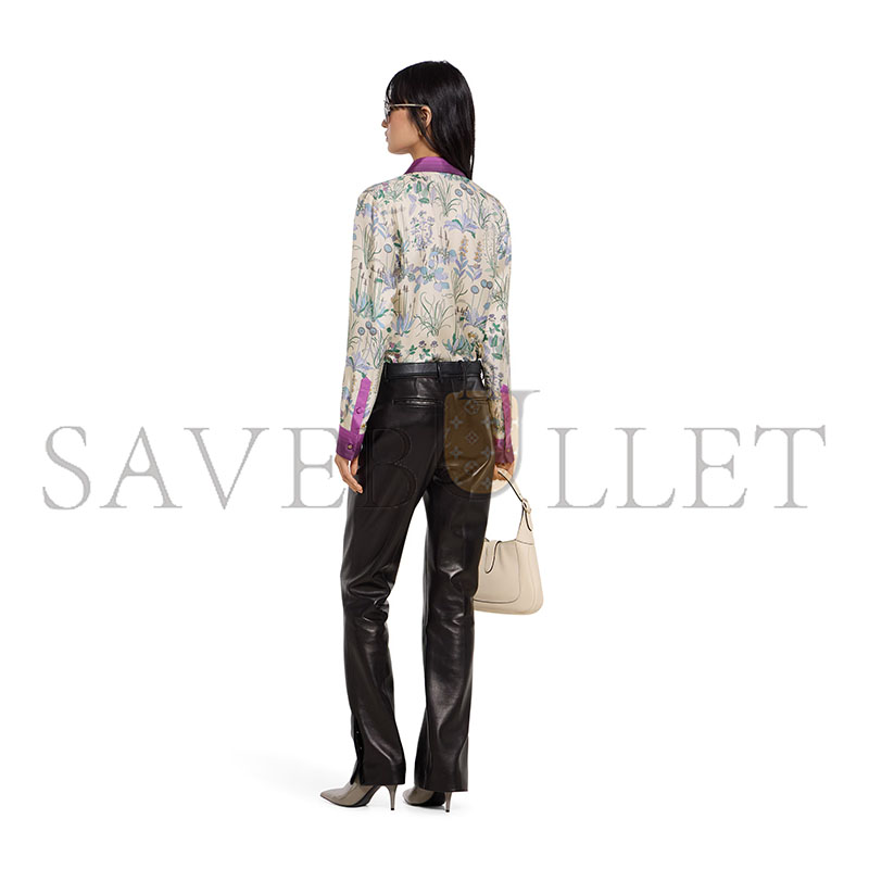Gvc*1 printed silk twill shirt 856092