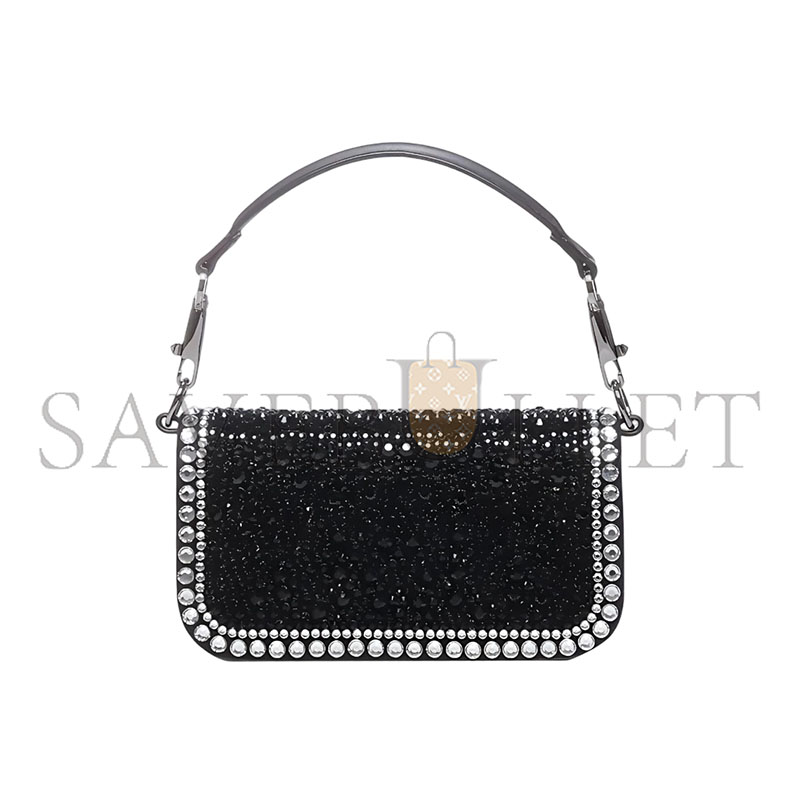 Va1e*ntin0 small garavani loco shoulder bag with rhinestones (20*11*5cm)