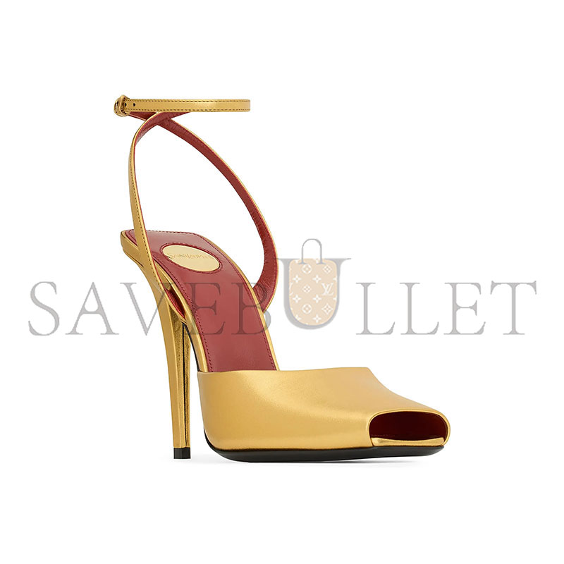 Y51 la scandale sandals in metallic leather