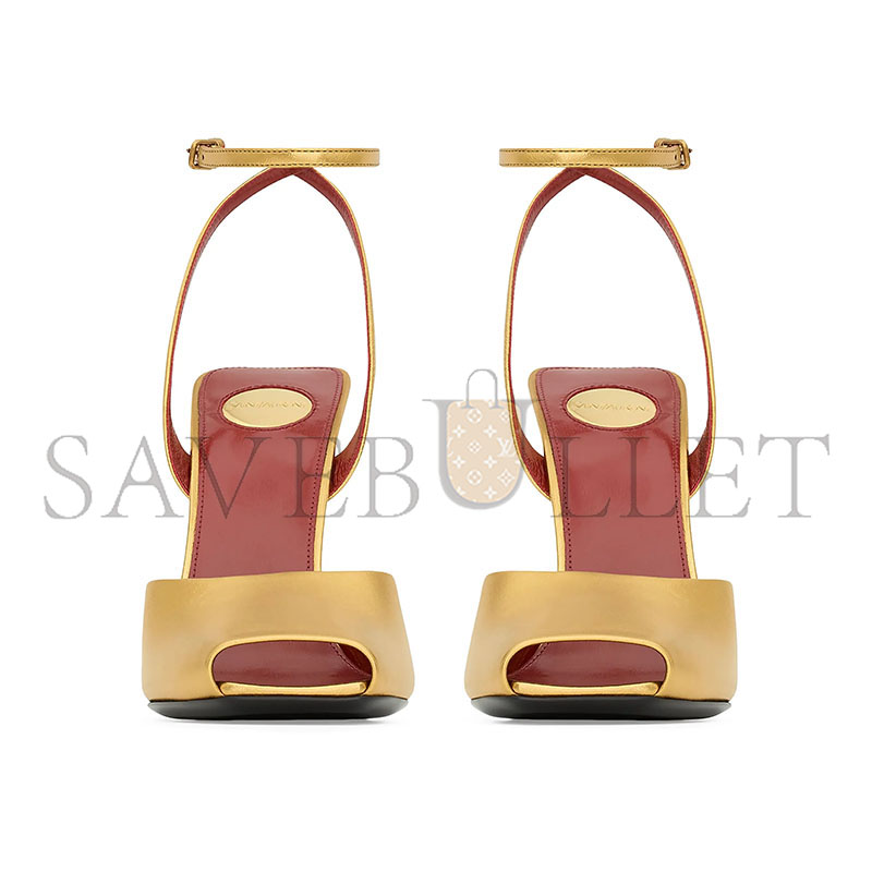 Y51 la scandale sandals in metallic leather