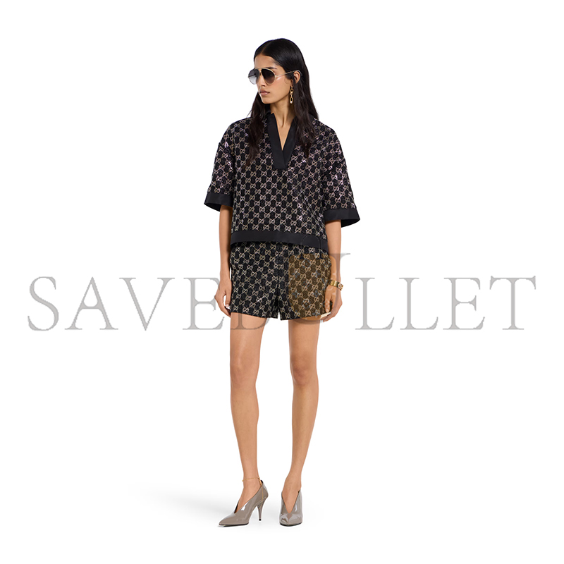 Gvc*1 wool tweed lamÉ suit 846682