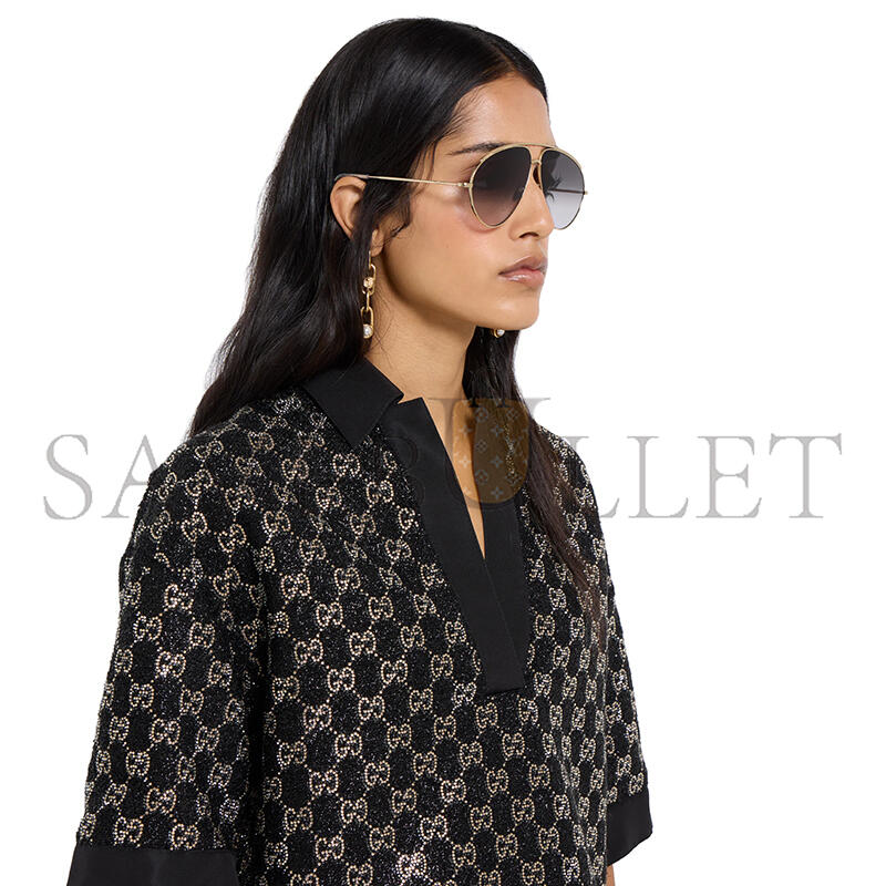 Gvc*1 wool tweed lamÉ suit 846682