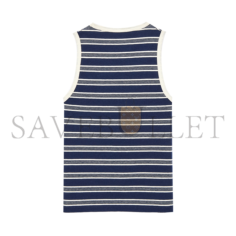 Y51 CASSANDRE TANK TOP IN STRIPED COTTON JERSEY 870546Y38DW4279