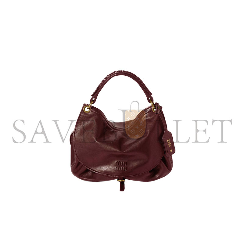 M1v M1v RENDEZ-VOUS NAPPA LEATHER HANDBAG 5BC221 (26*19*8cm)