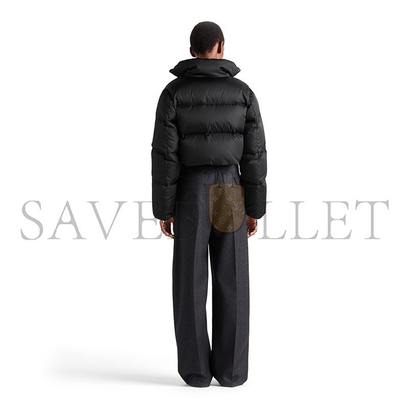 Pra*a CROPPED RE-NYLON DOWN JACKET