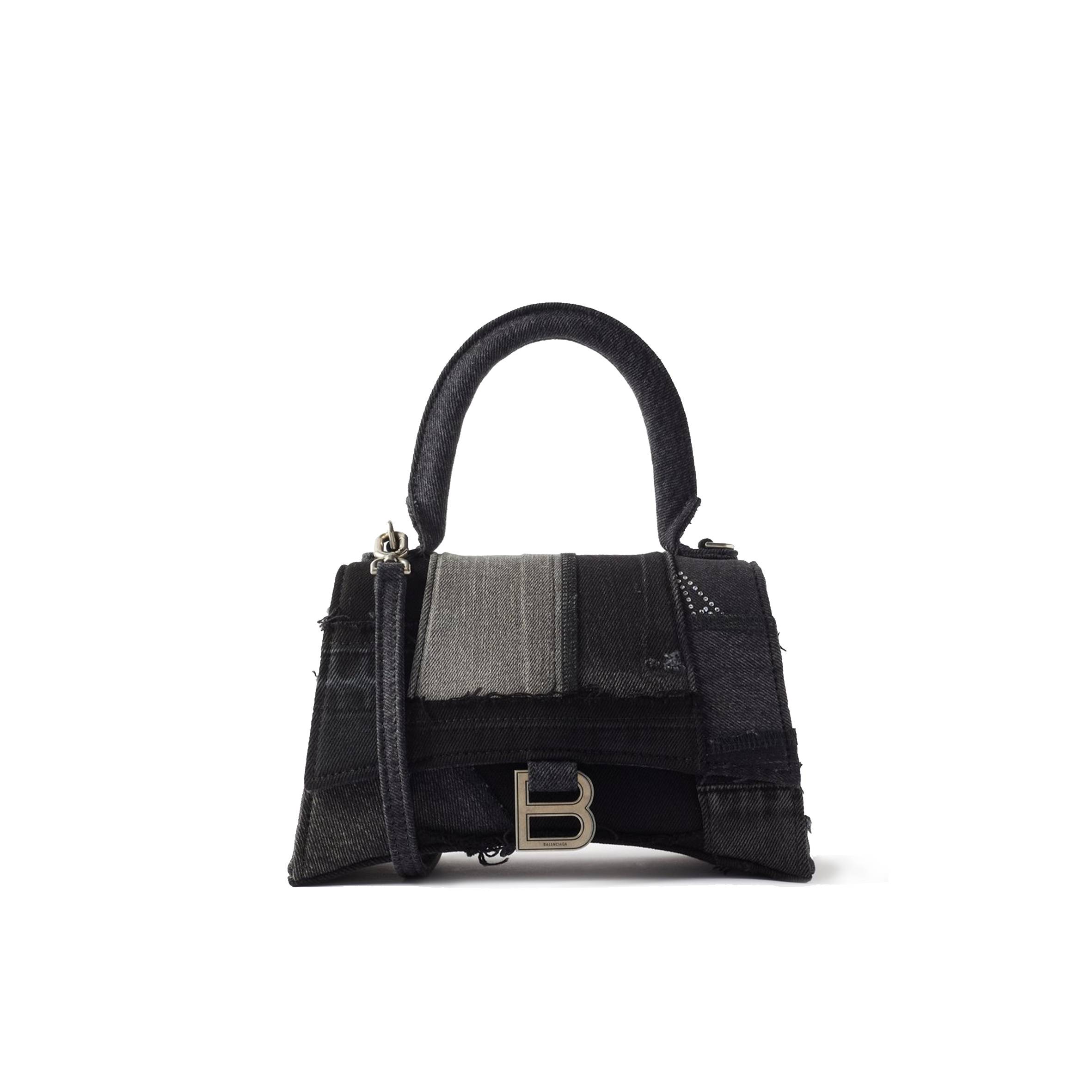 ba*len*cia*ga blue hourglass s embellished De*1m bag matchesfashion us (22.8*16.5*20cm)