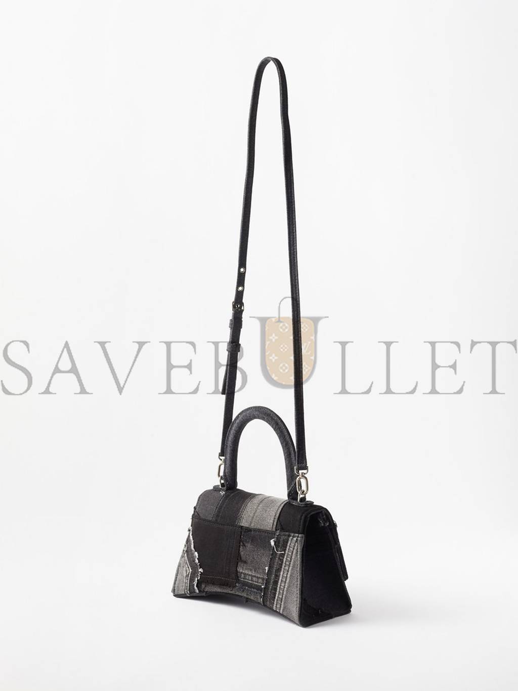 ba*len*cia*ga blue hourglass s embellished De*1m bag matchesfashion us (22.8*16.5*20cm)