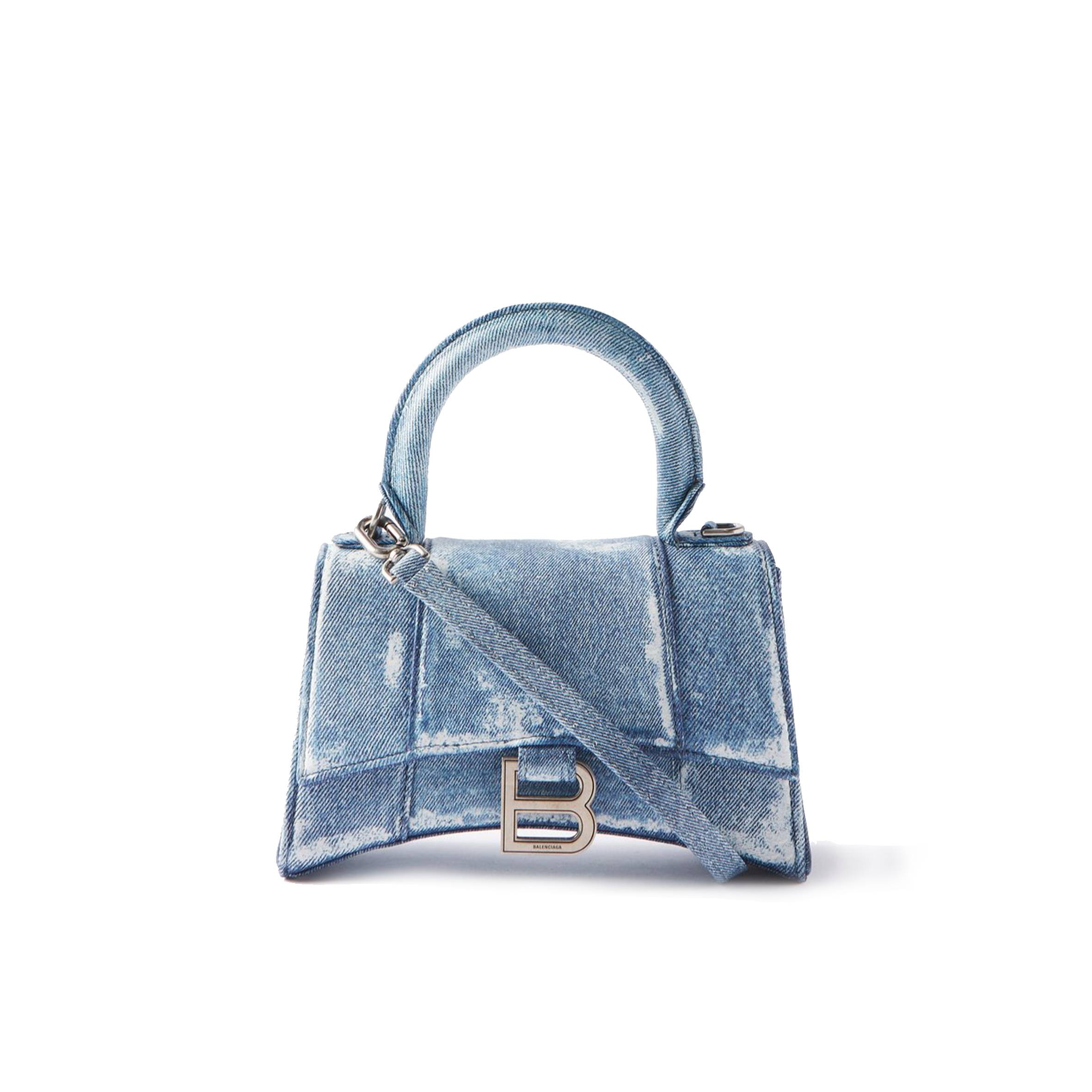 ba*len*cia*ga blue hourglass xs De*1m handbag matchesfashion us (19*12.1*7.6cm)