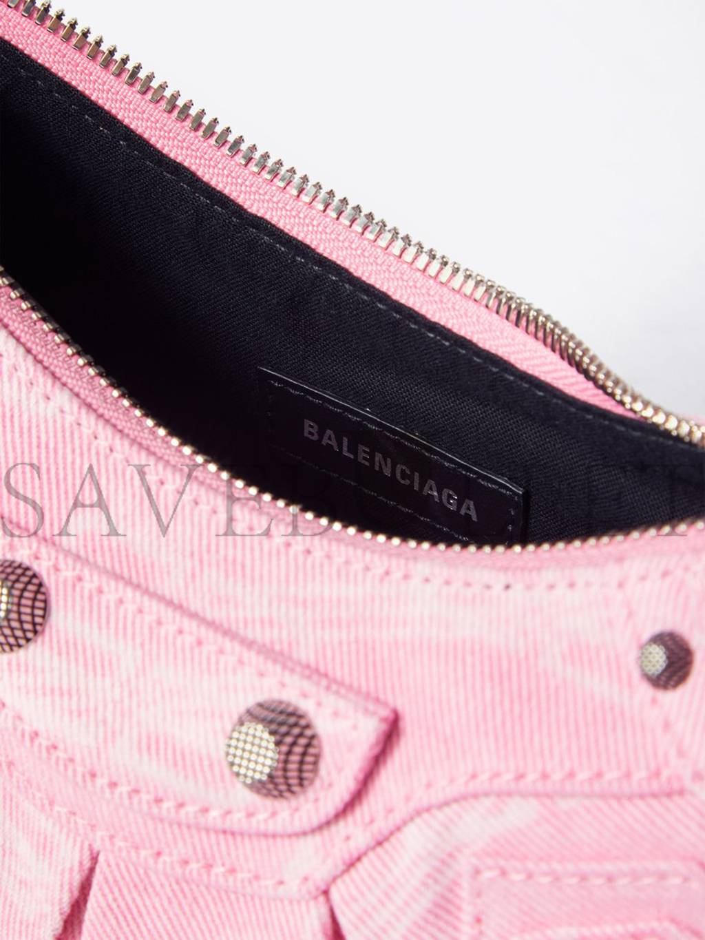 ba*len*cia*ga pink le cagole xs logo-print De*1m shoulder bag matchesfashion us (25.6*11.4*7.3cm)