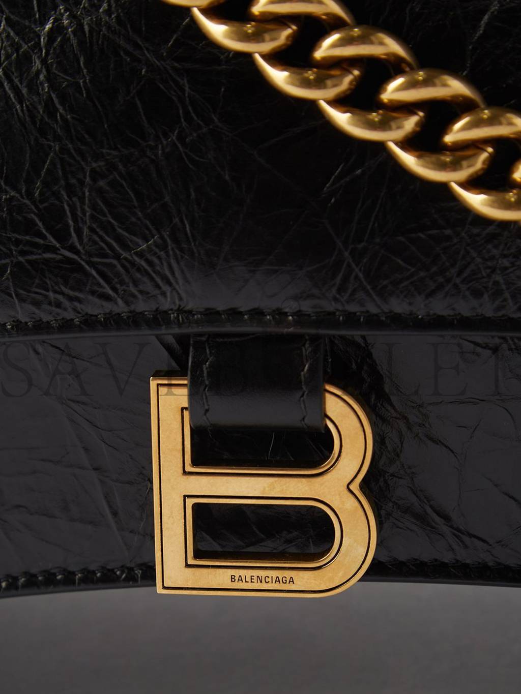 Ba*len*cia*ga black crush large crackled-leather shoulder bag matchesfashion us (39.3*24.8*12.7cm)