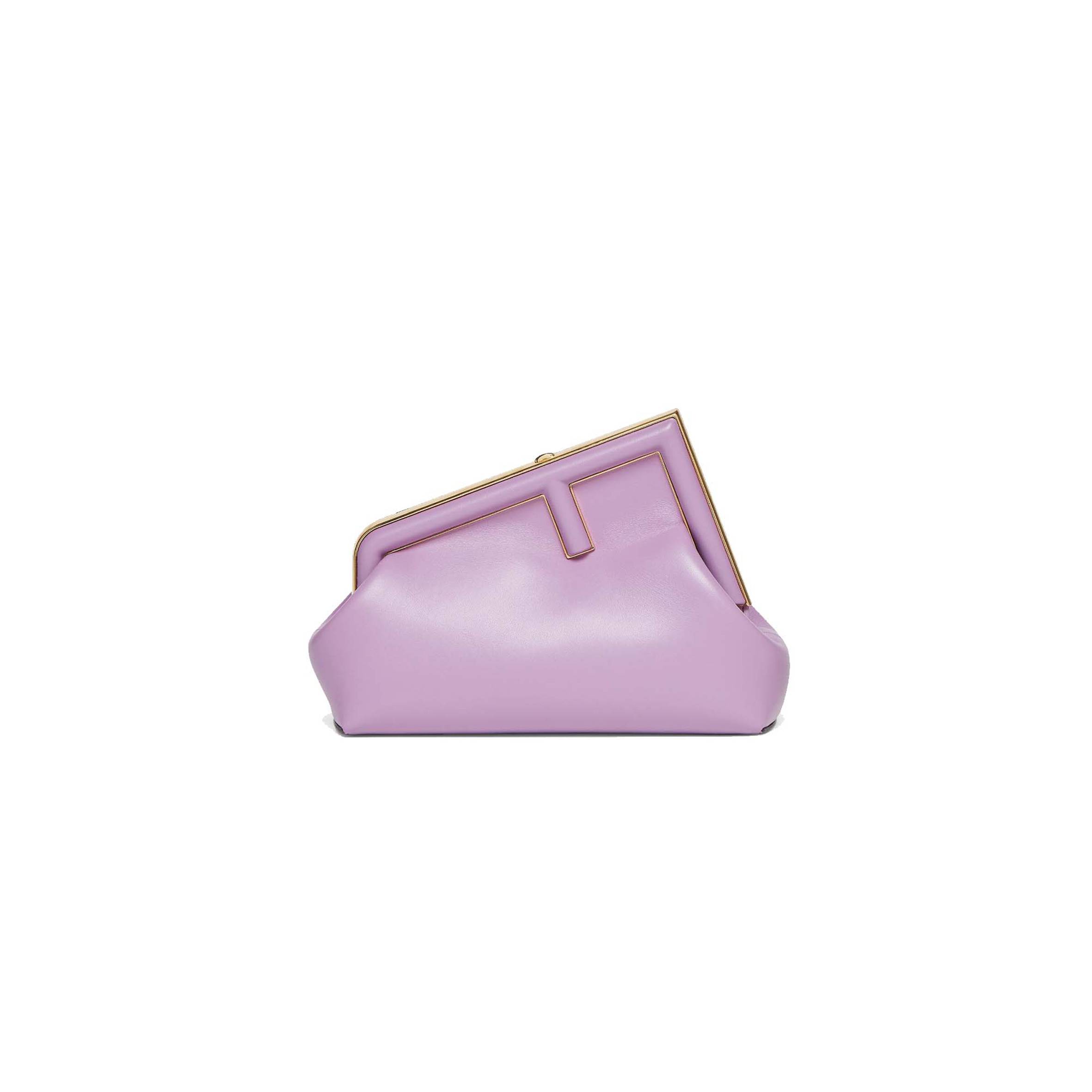 F**di first small - lilac leather bag 8bp129abvef1jco (26*18*9.5cm)