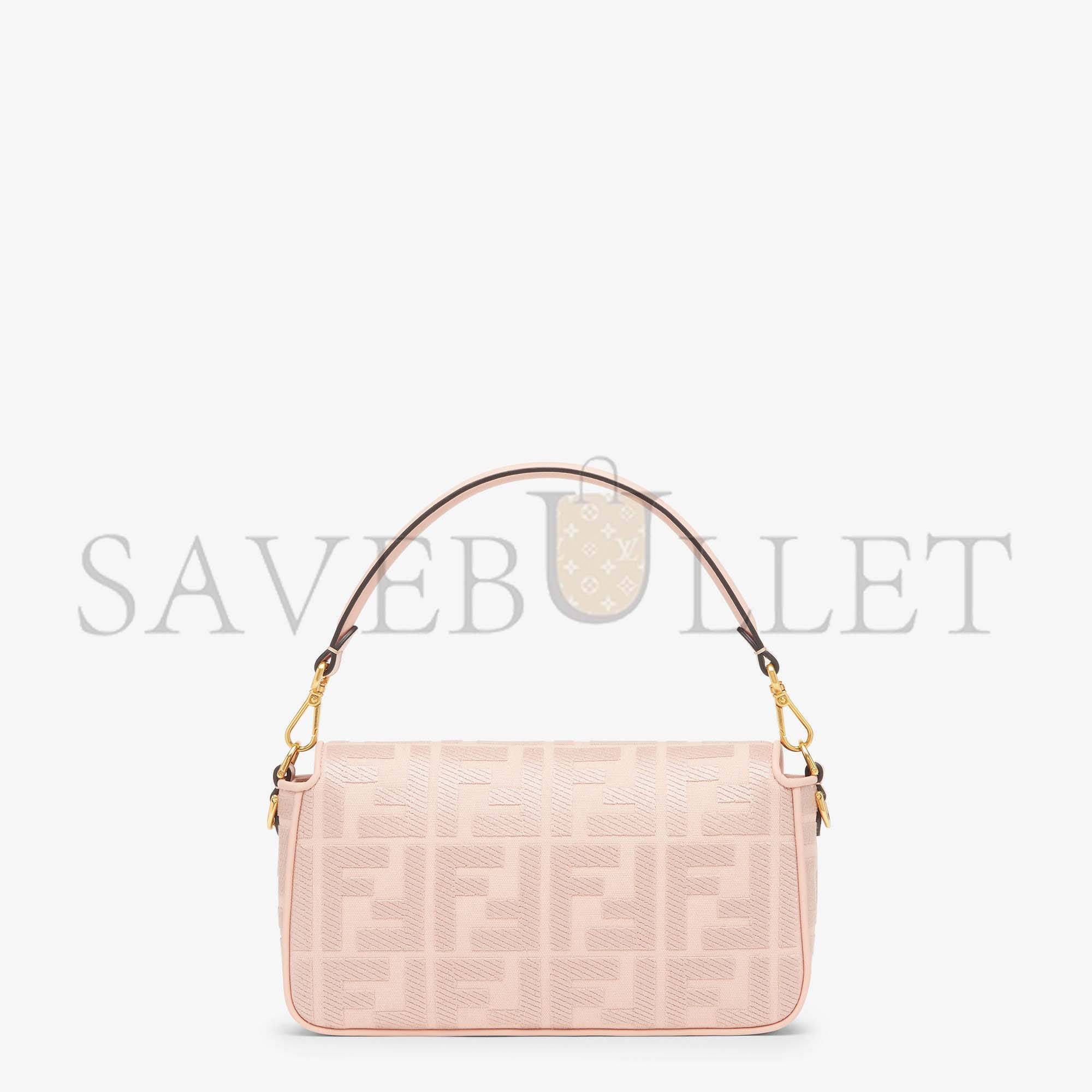 F**di baguette - pink ff canvas bag 8br600amcdf1j4a (27*15*6cm)