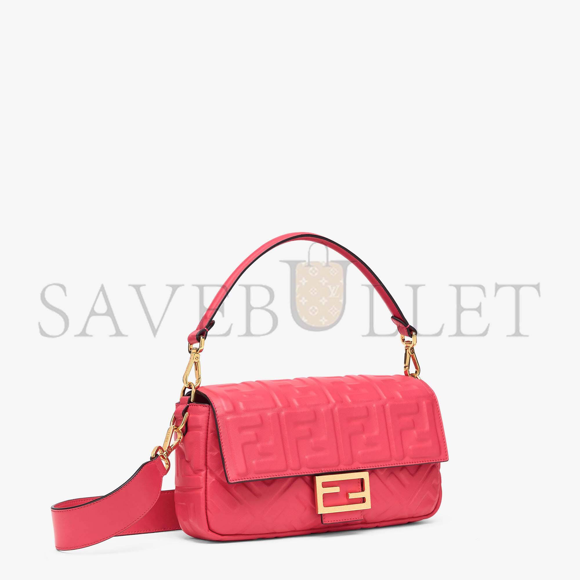 F**di baguette - red nappa leather bag 8br600a72vf1844 (27*15*6cm)