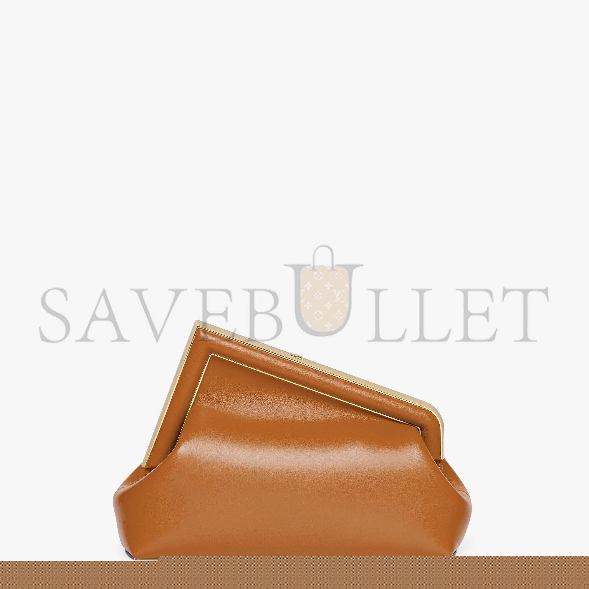 F**di first midi - brown leather bag 8bp137abvef0nyj (32.5*23.5*15cm)