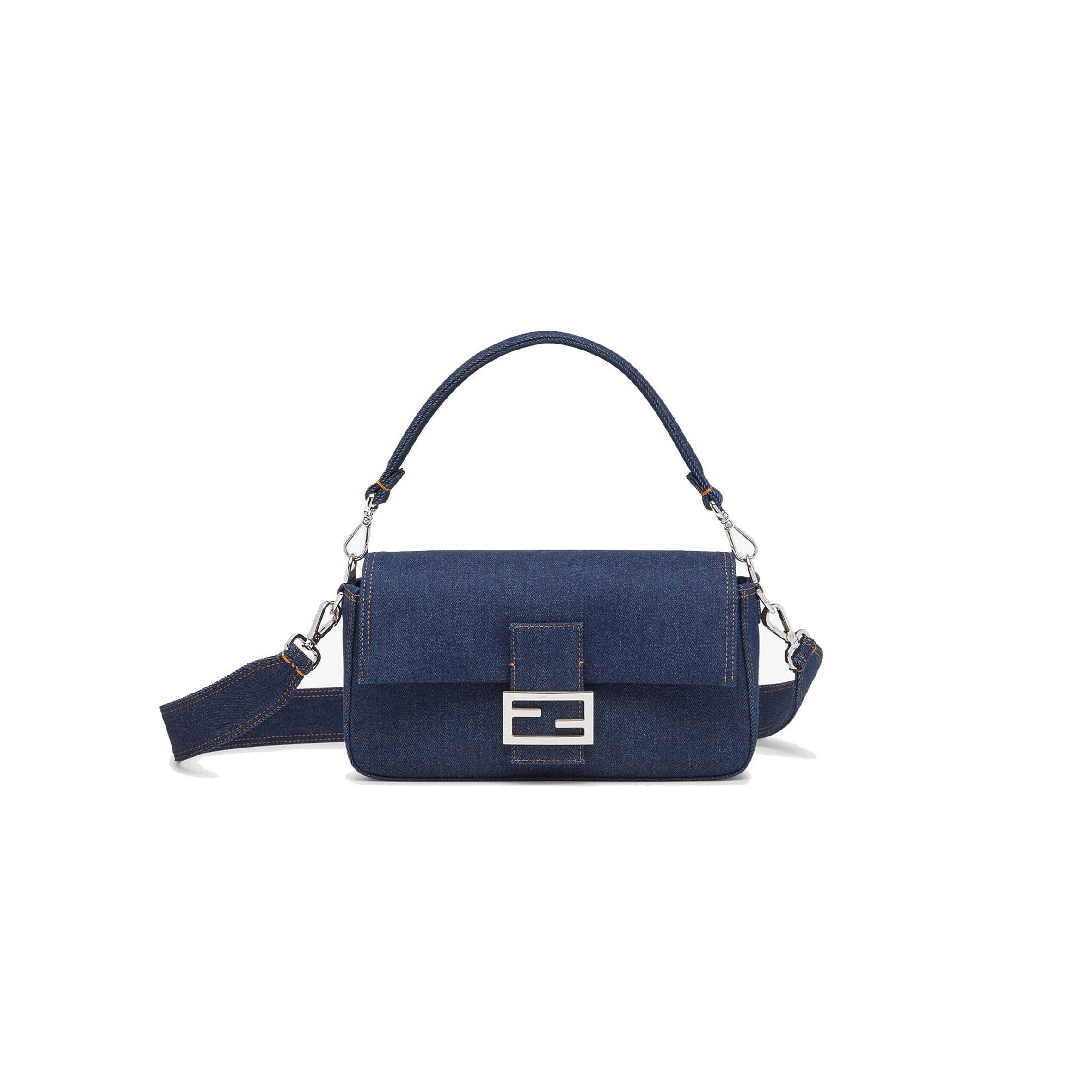 f**di baguette - re-edition bag in blue De*1m 8br600al9wf0kr1 (27*15*6cm)