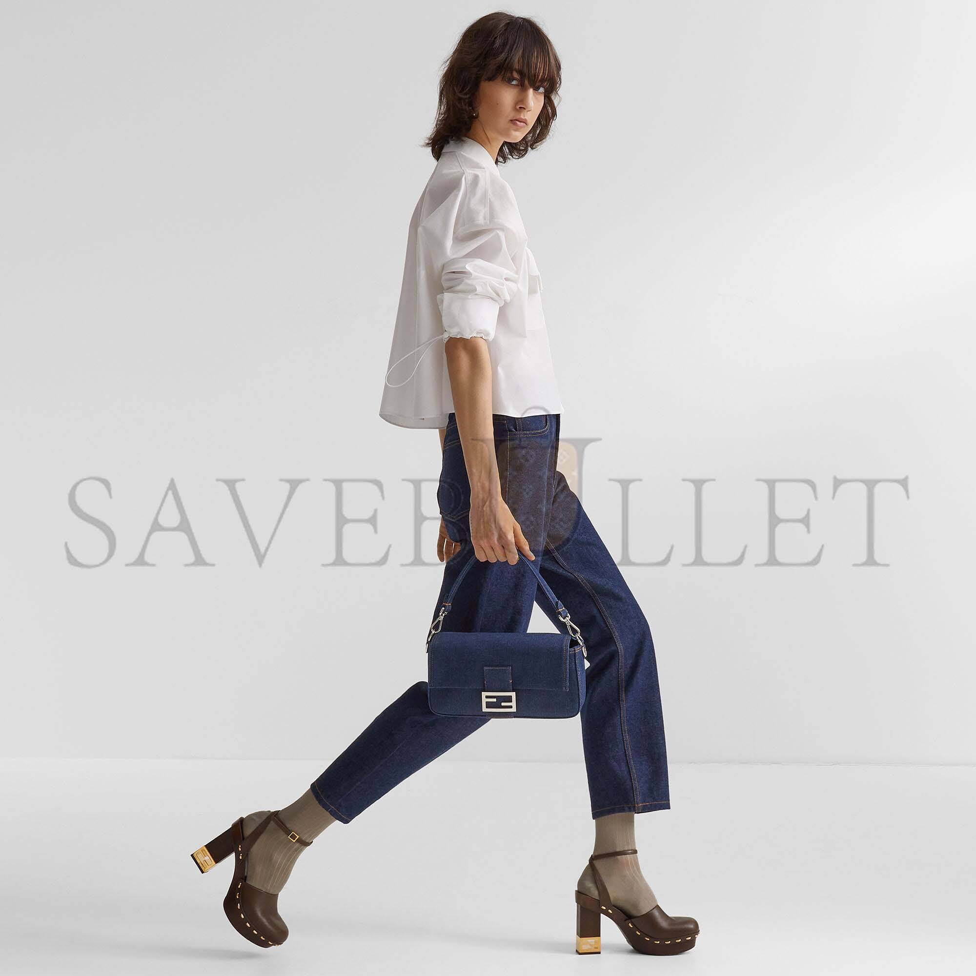 f**di baguette - re-edition bag in blue De*1m 8br600al9wf0kr1 (27*15*6cm)