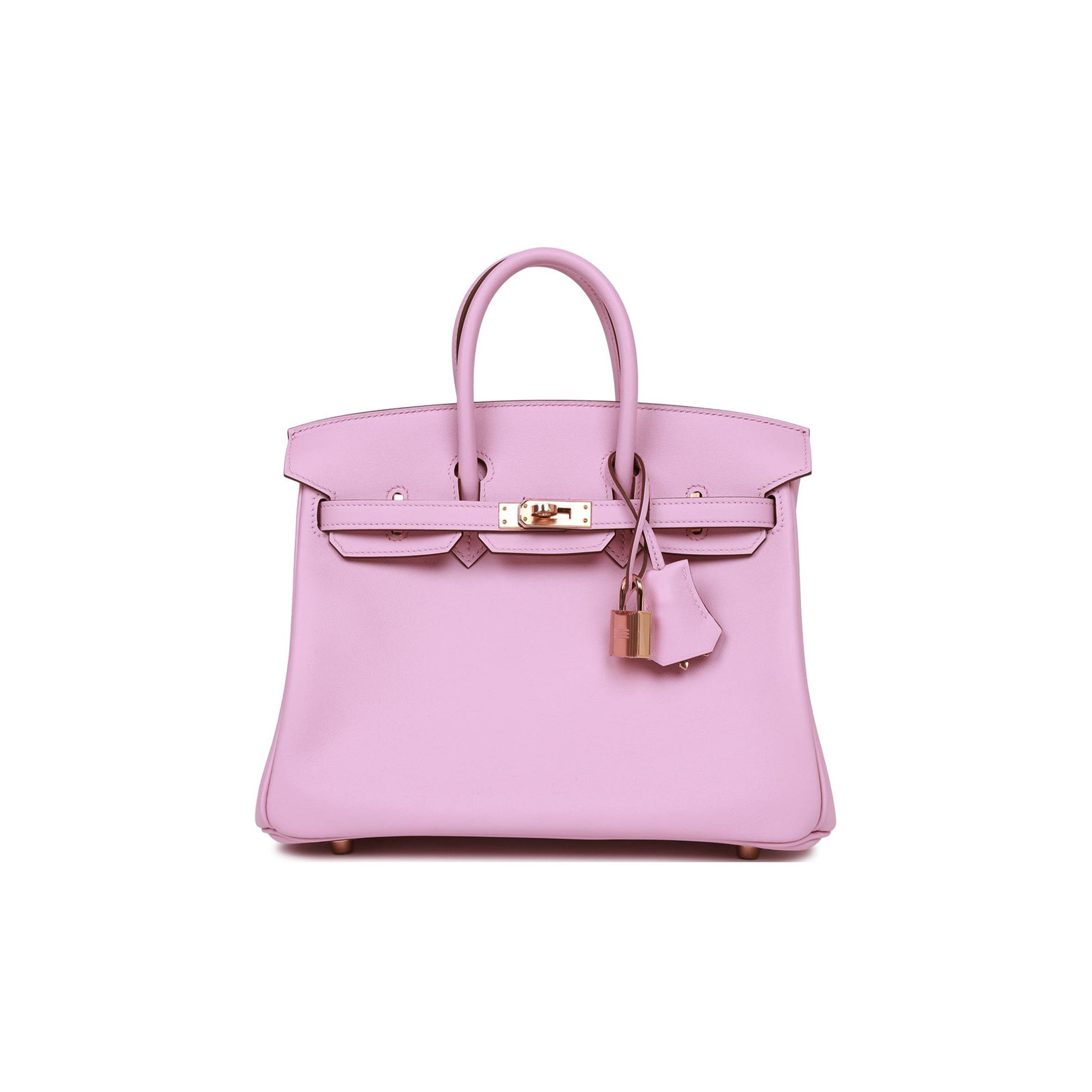 H**me5 master birkin 25 mauve sylvestre swift rose gold hardware h049362cdx9 (25*20*13cm)